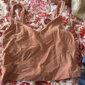 Lululemon pink savanna align tank crop